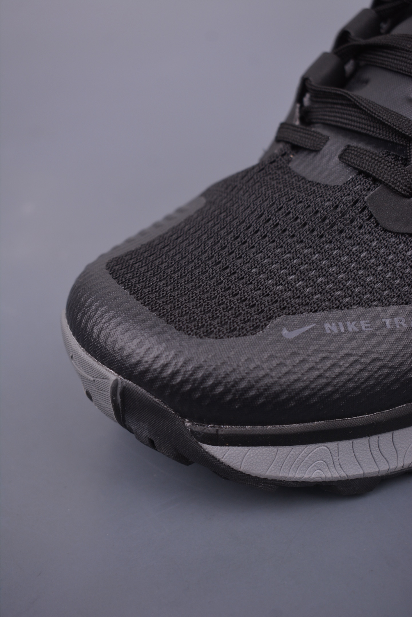 Nike Air React Terra Kiger 9 Running Shoes Black and Grey DR2686-103