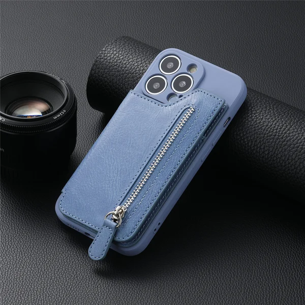 🔥Last Day Promotion-50% OFF🔥Magnetic Liquid Silicone Shell With Zipper Wallet