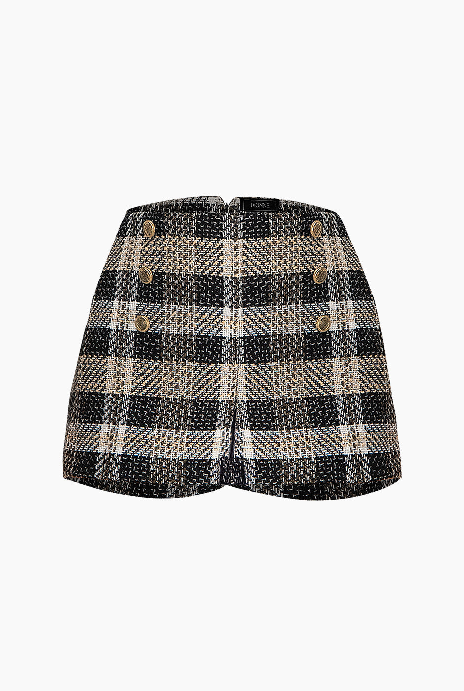 Short sin bolsas tejido