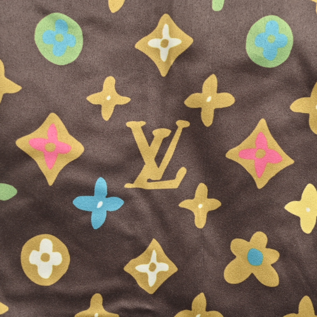Louis Vuitton 24Fw Tyler collaboration floral towel embroidered baseball jacket