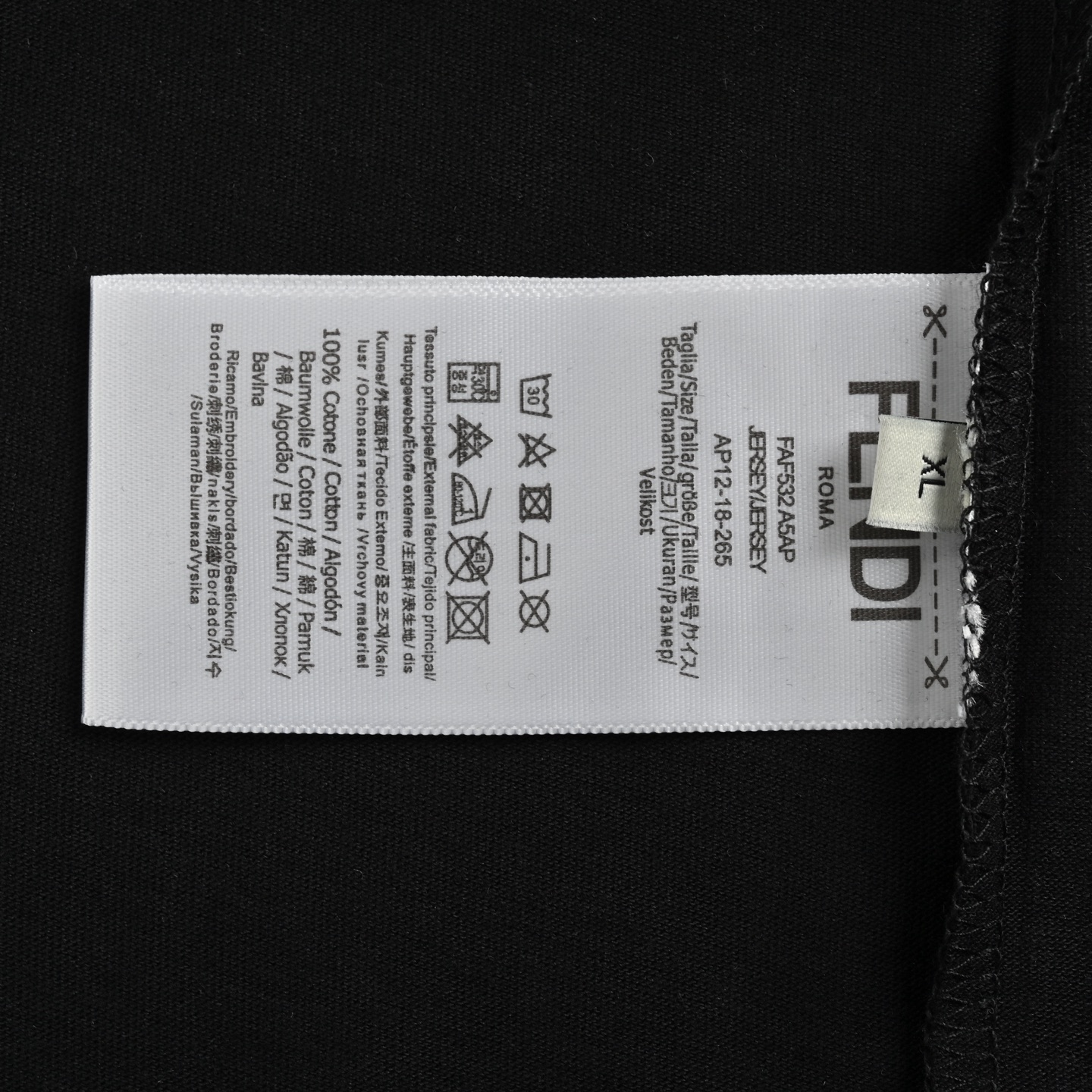Fendi 24ss gradient print short sleeve
