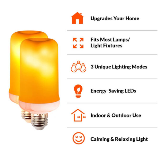 🔥45% OFF Last Day Sale -Flame LED Decorative Lights - Buy 4  FREE SHIPPING