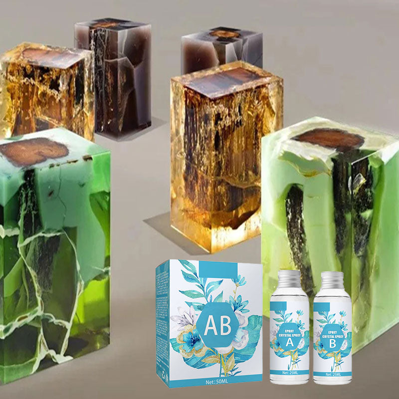 Clear Hard Epoxy Resin Adhesive Set