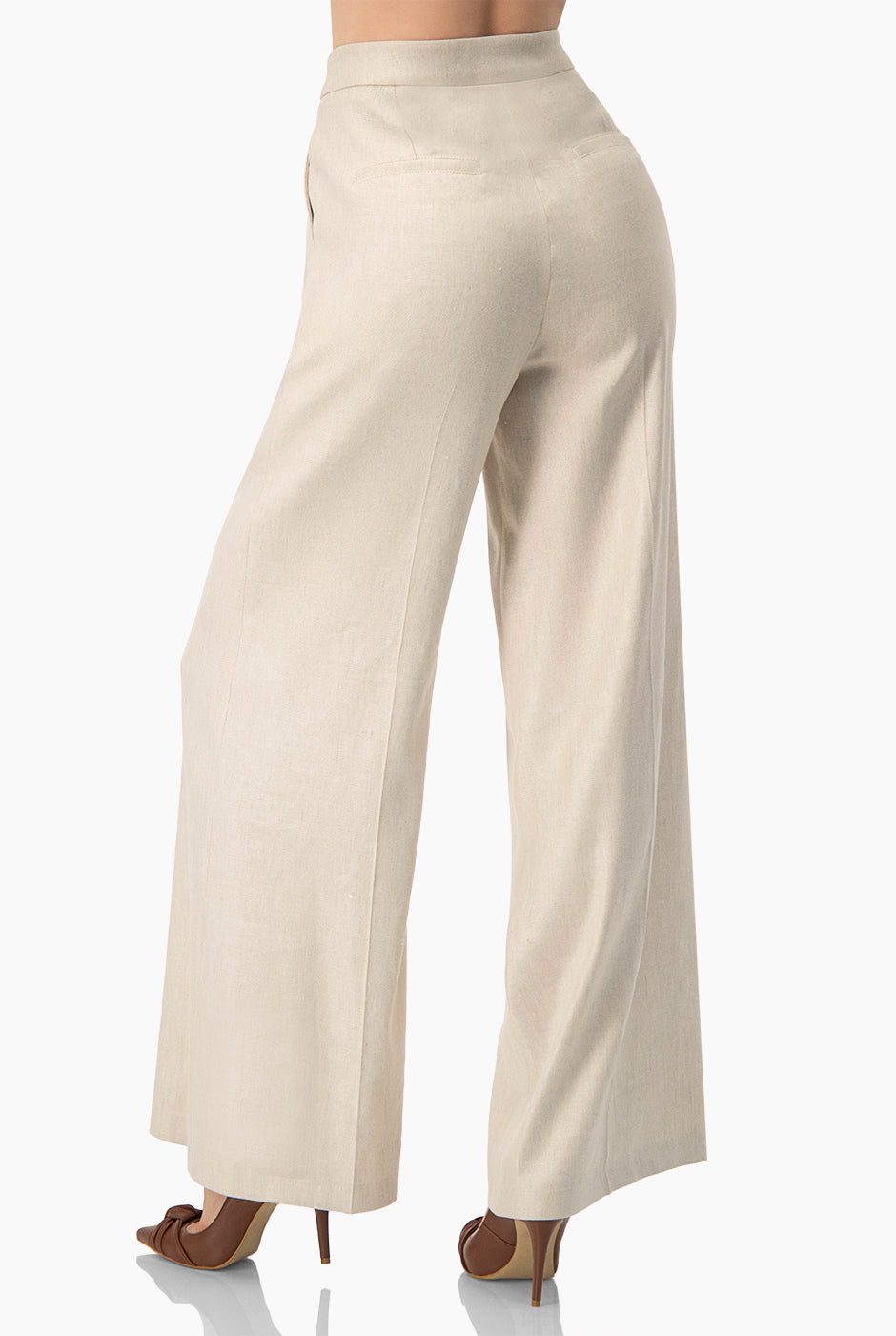 Pantalon amplio liso