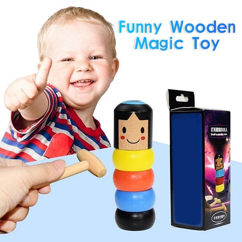 (🔥Last Day Promotion-SAVE 50% OFF)Unbreakable Wooden Man Magic Toy-BUY 2 GET 1 FREE!