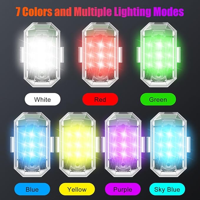 Mini Strobe Lights With remote control 7 Colors