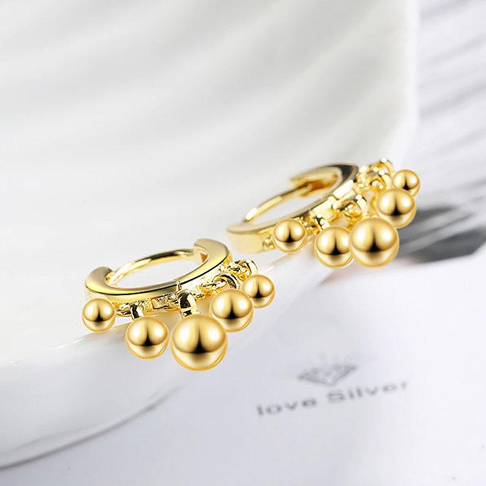 round bead earrings