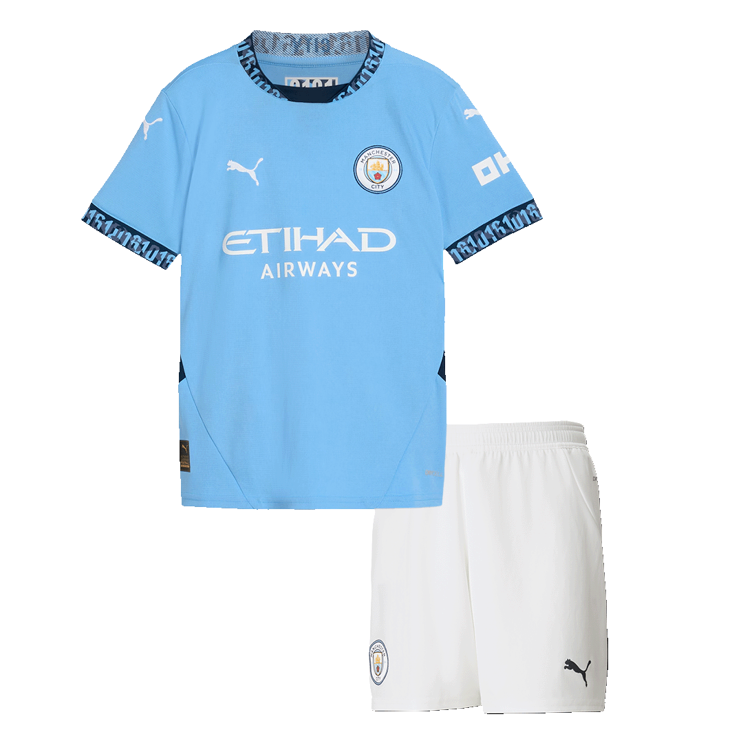 Manchester City Kids' Home Jersey (Shirt + Shorts) 2024/25