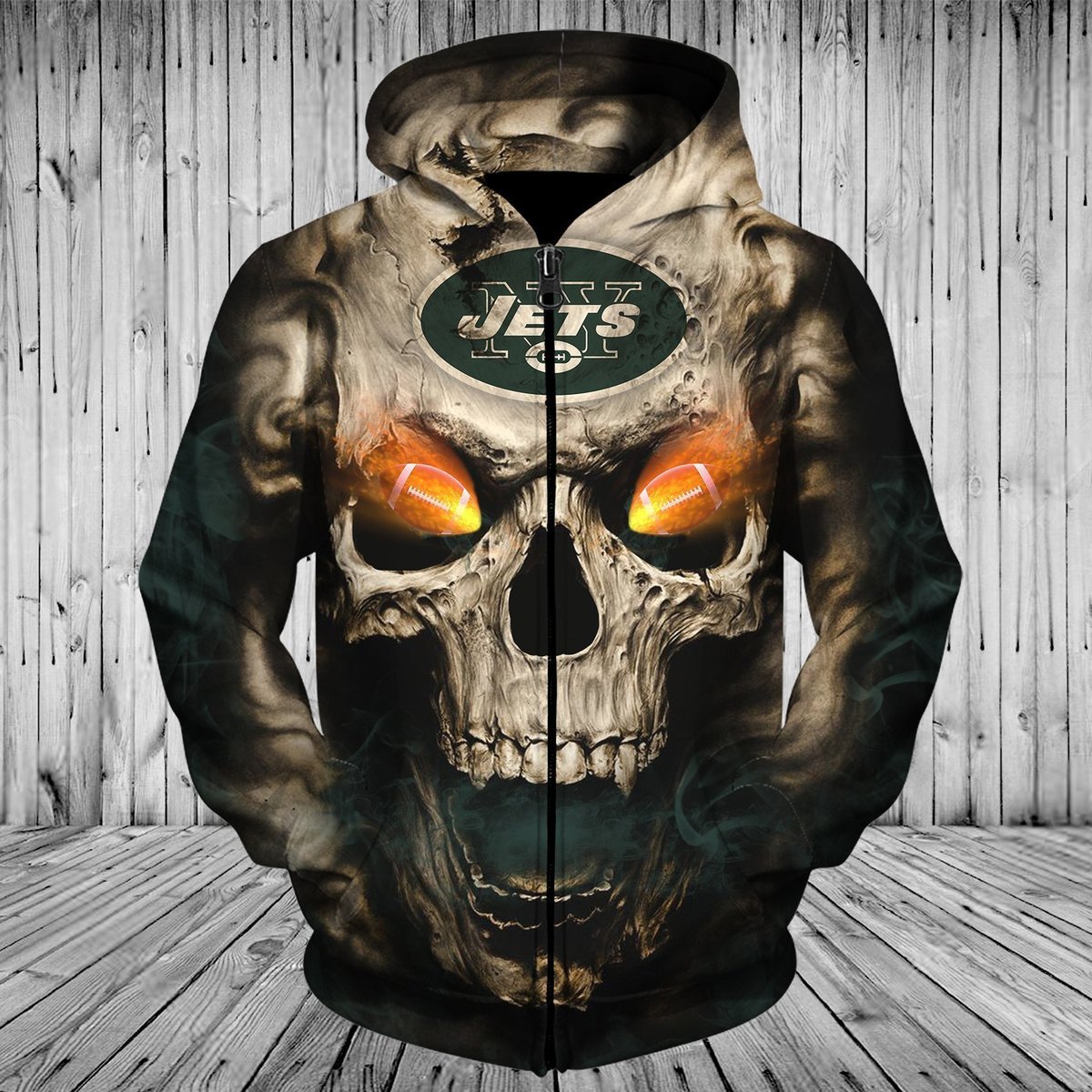 JETS 3D HOODIE SKULL8