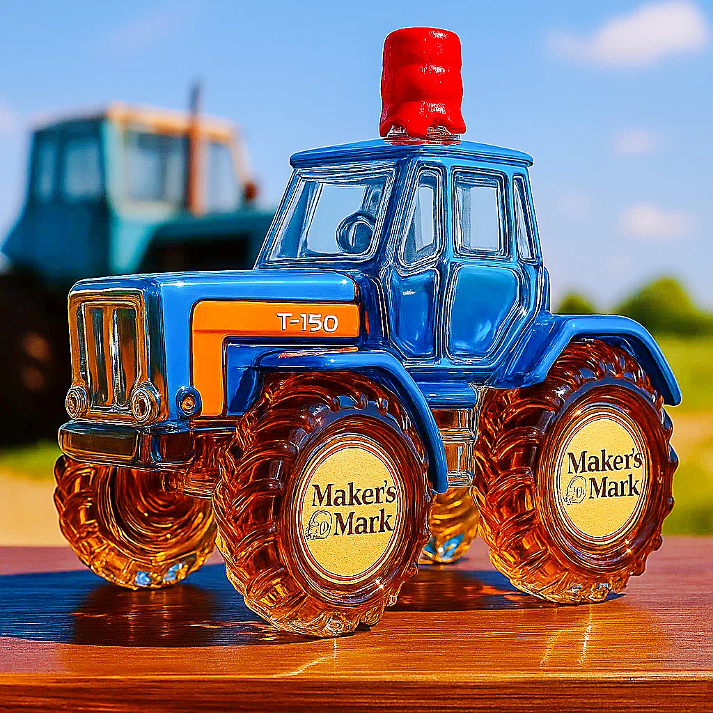 Classic Komsomolsk T-150 whisky bottle
