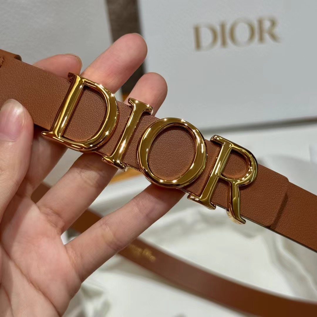 Dior Cowhide Women's Belt 2.0CM Width