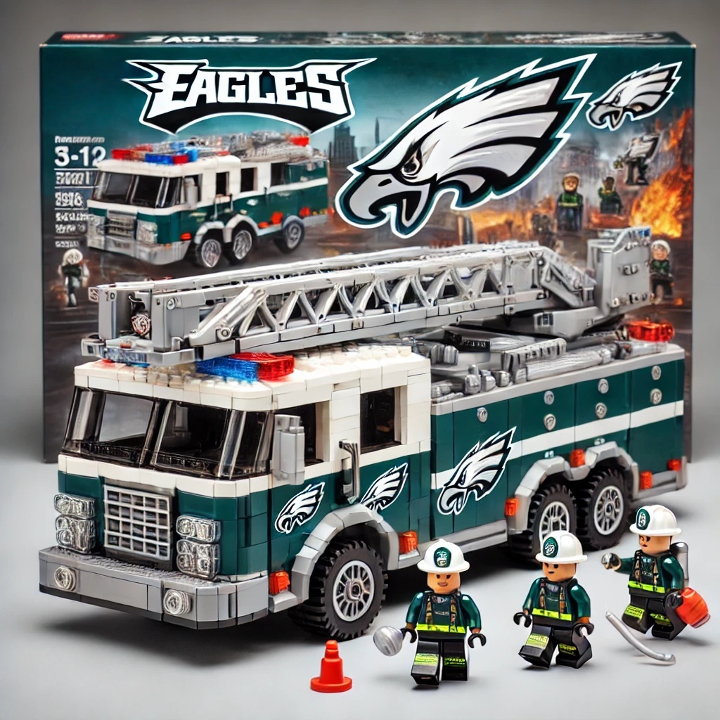 NFL Fire Truck Building Block Set Series