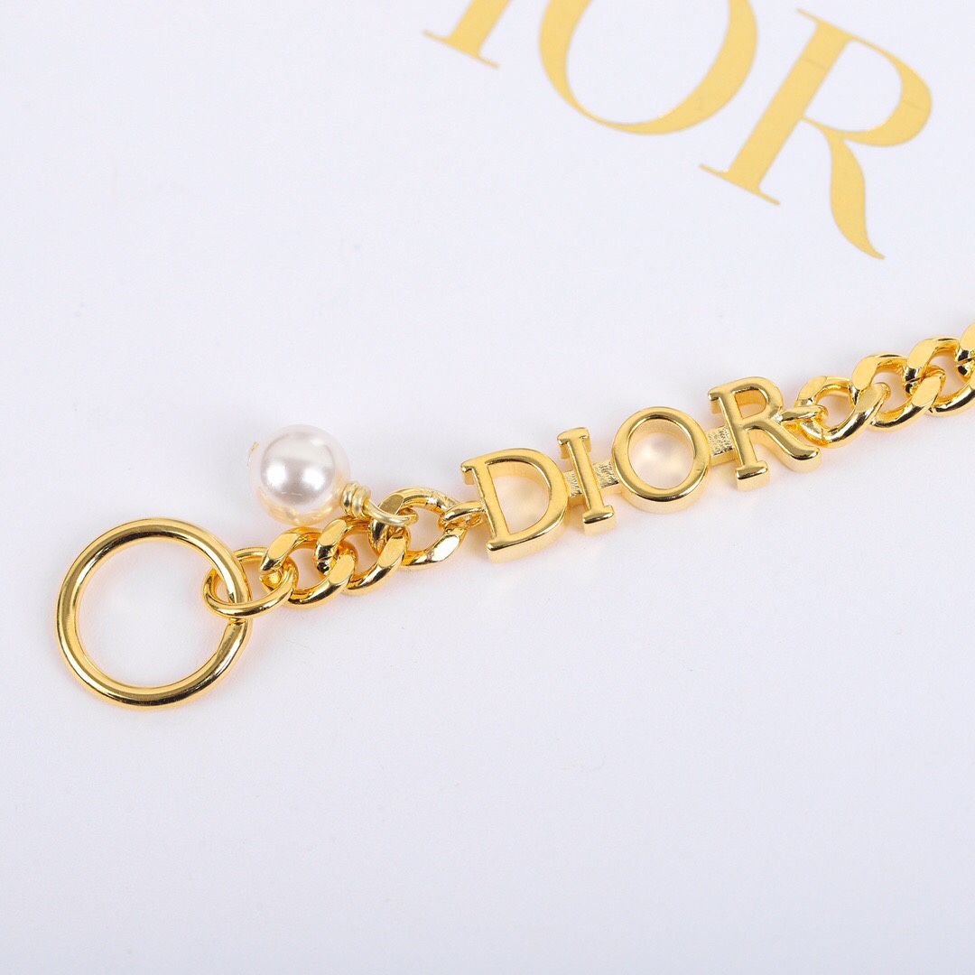 Dior font diamond bracelet