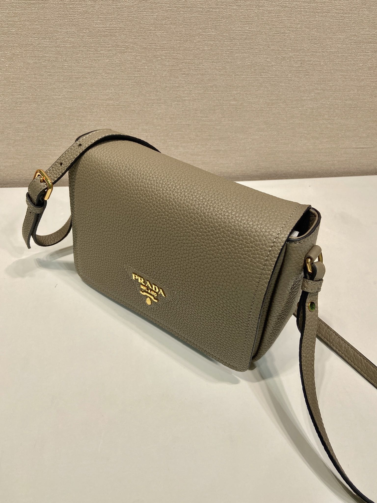 Prada Embroidered Strap Shoulder Bag 1BD314
