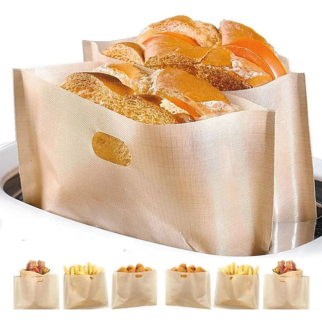 (🔥Last Day Promotion-SAVE 50% OFF)🍞🥪Reusable Non Stick Toaster Bags-BUY MORE GET MORE FREE