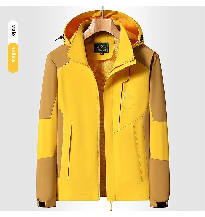 Removable Single Layer Windproof Outdoor Mountaineering Jacket