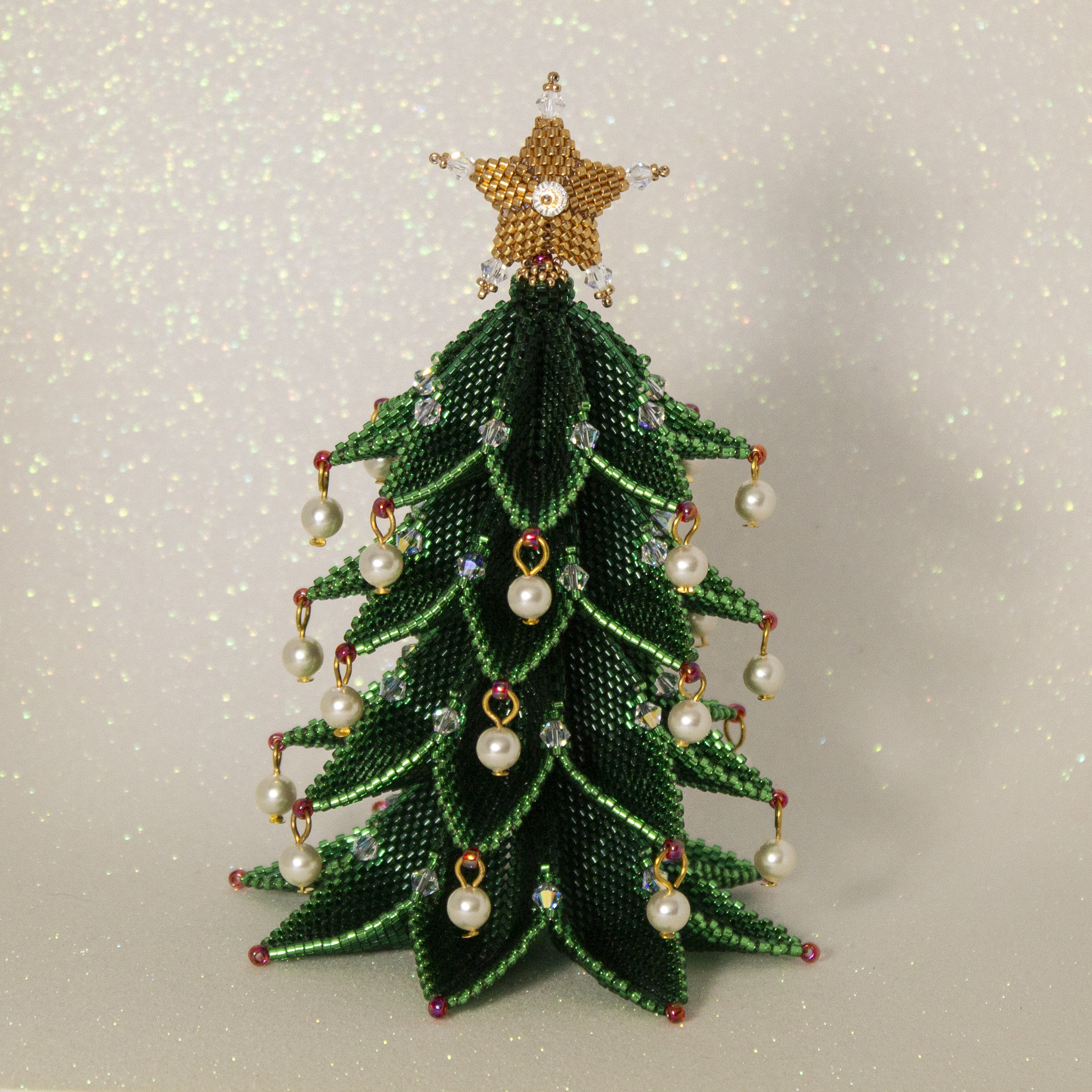 The Hope Christmas Tree - Peyote Stitch - Beading Christmas Tree