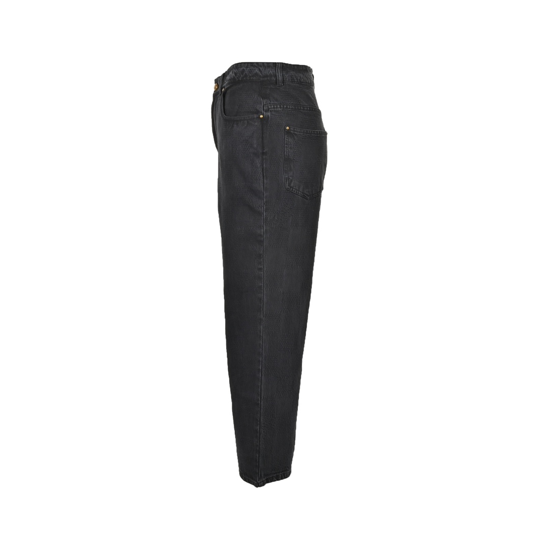 Louis Vuitton 24Fw Dark Checkerboard Jeans