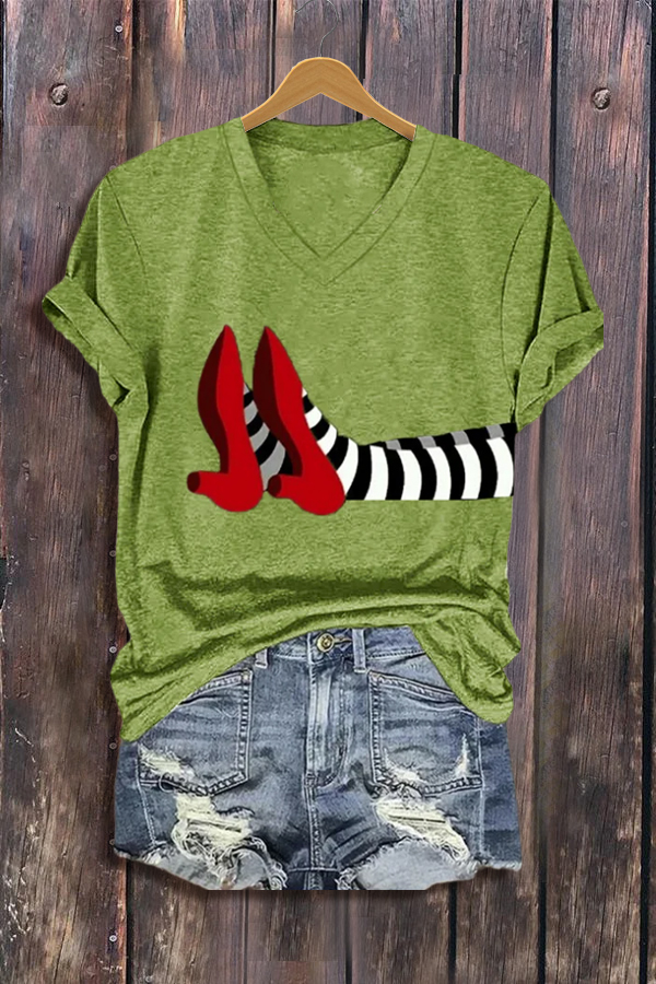 Halloween Print Short Sleeve T-Shirt