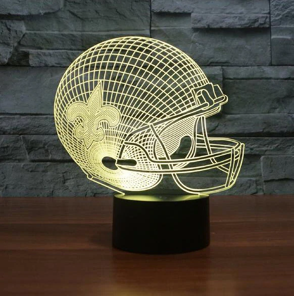 NEW ORLEANS SAINTS 3D LED LIGHT LAMP