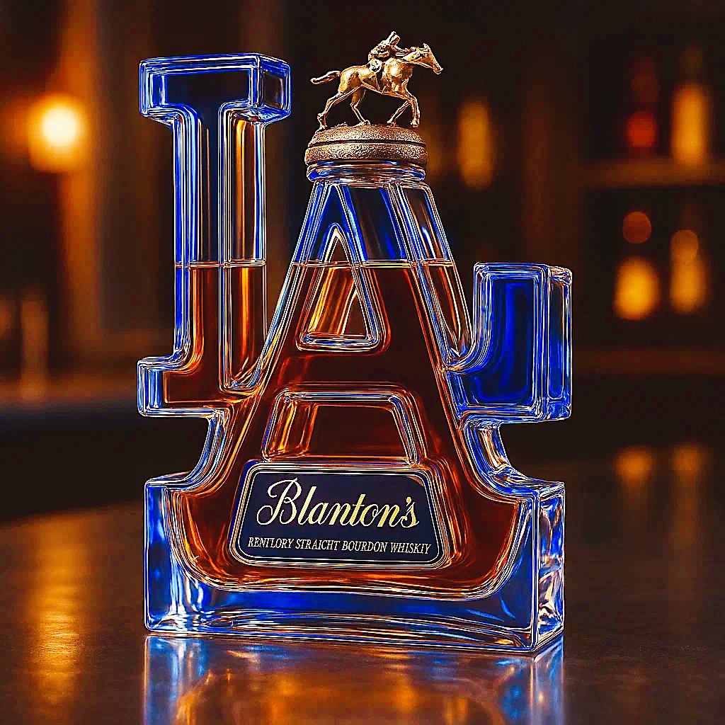 LA Whiskey Bottle