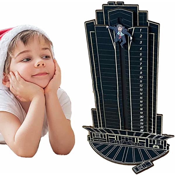 CHUWUJU Upgraded 2022 Christmas Advent Calendar Wooden Die Hard Advent Calendar