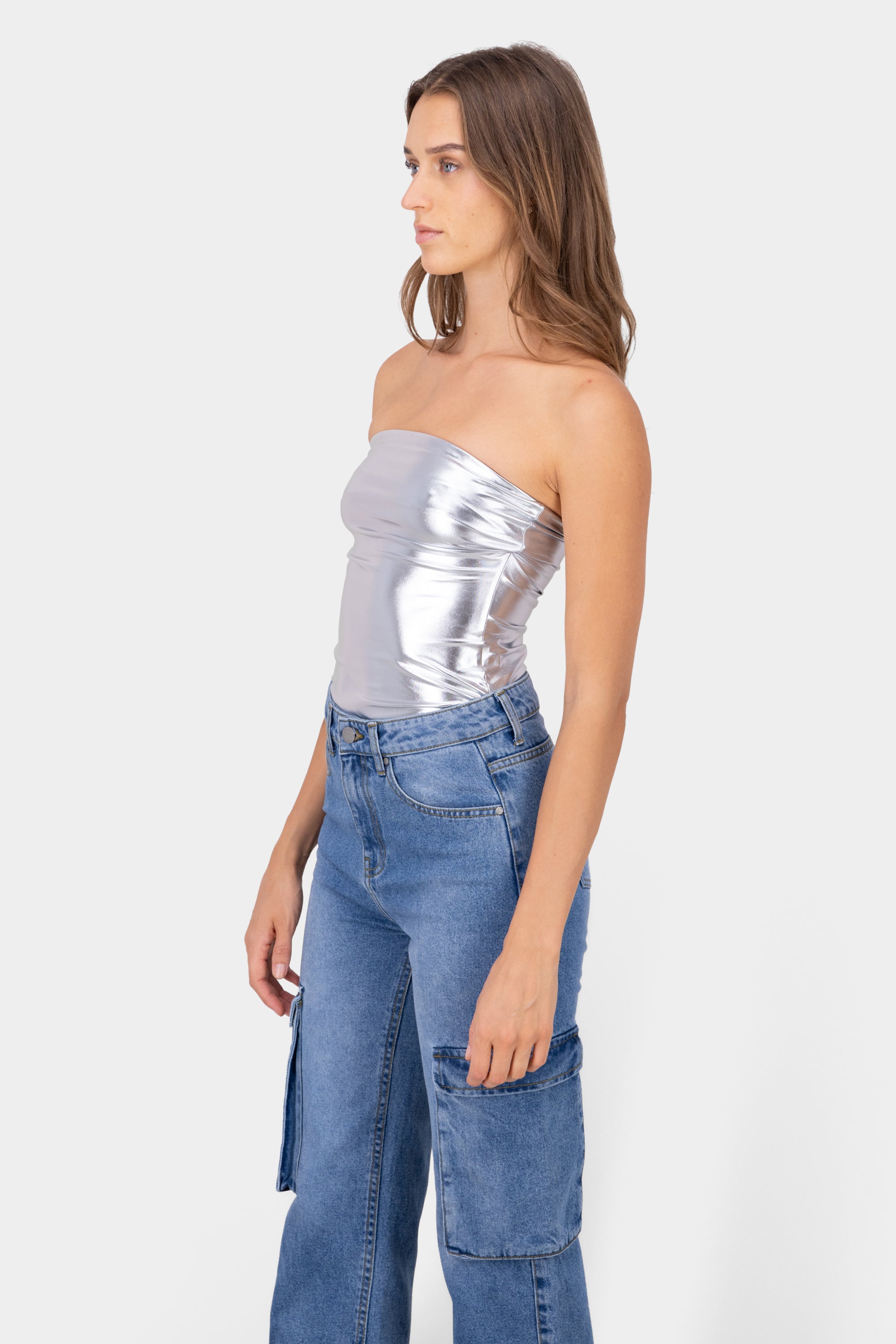 Matallic Tube Top