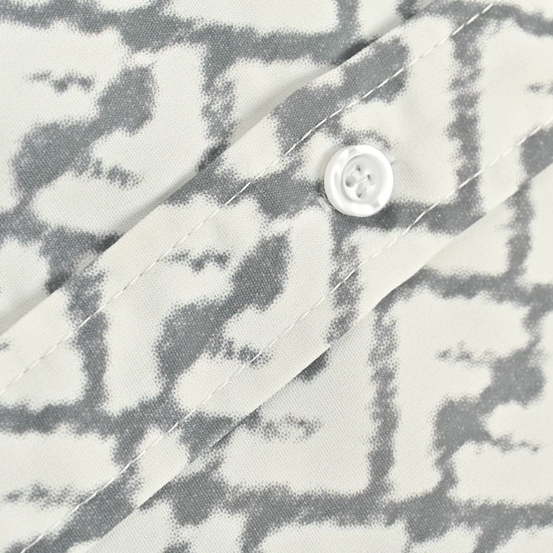 Fendi 24ss FF full print short sleeve shirt