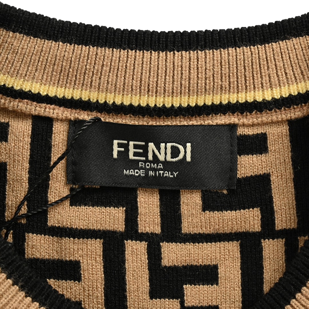 Fendi 24Fw FF all-over jacquard sweater