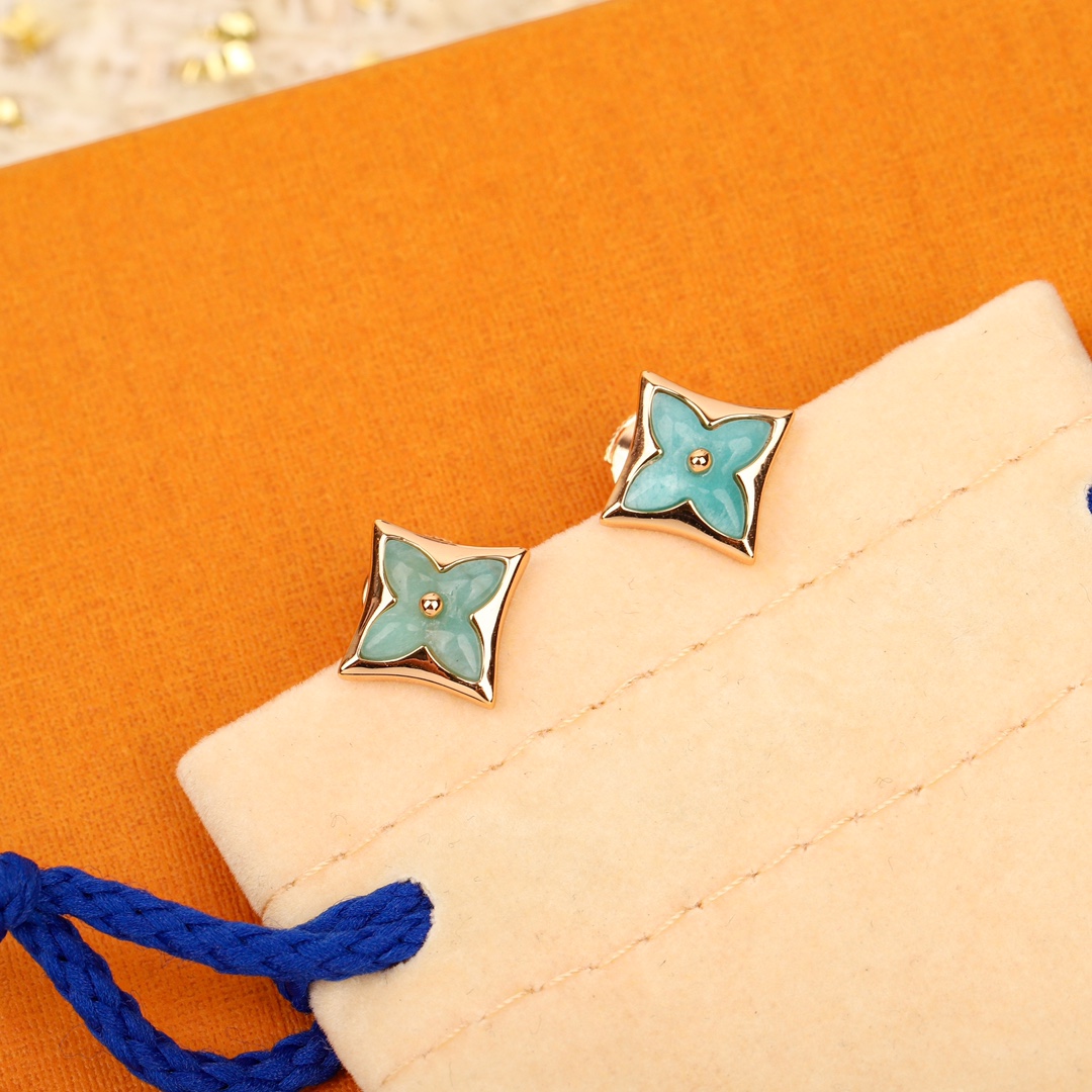 Louis Vuitton Amazonite Earrings