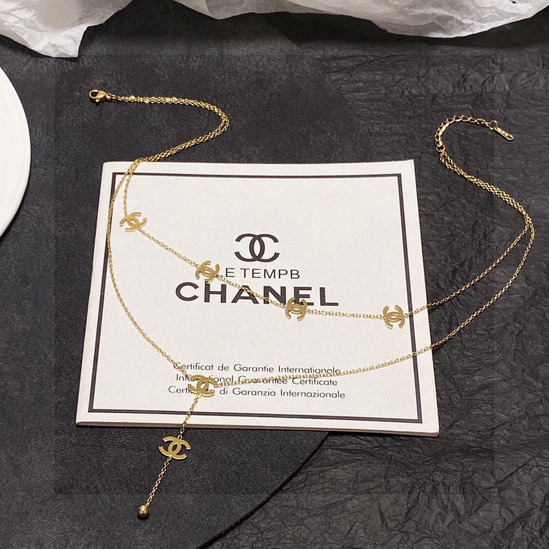Chanel new double necklace