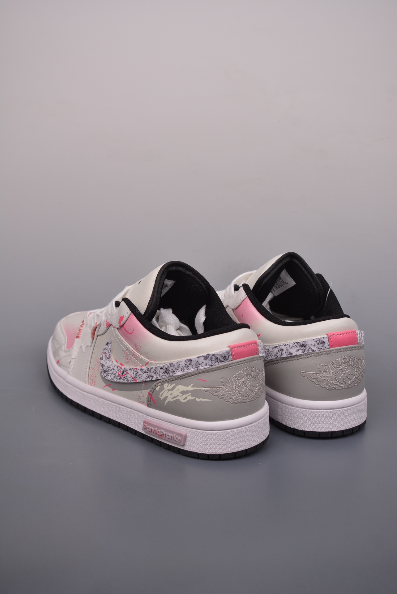 Nike Air Jordan 1 Low Fireworks Glow White Powder Graffiti 553558-132