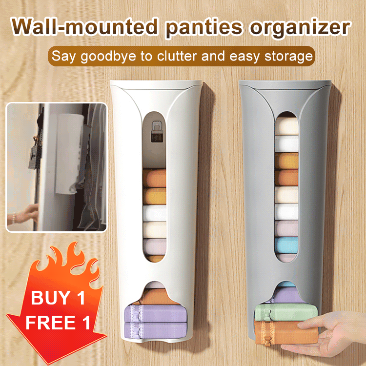 (🔥Last Day Promotion-SAVE 50% OFF)Wall Mounted Socks Panties Storage Box-BUY 2 GET 1 FREE