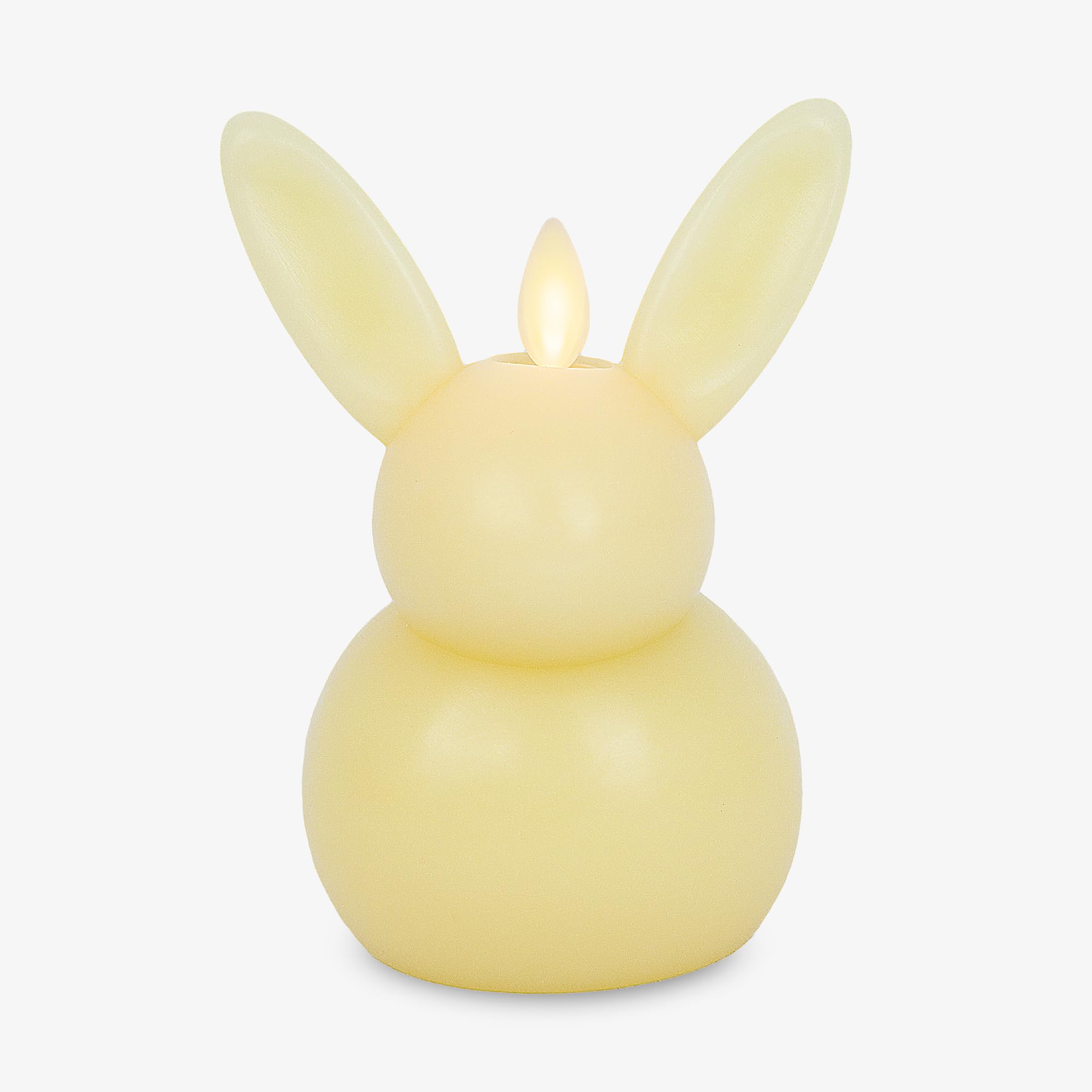Flickering LED Flame Bunny Candle - AA Batteries