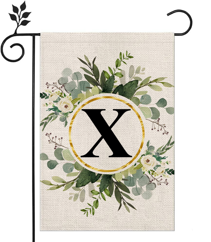 🔥Last Day Promotion-[SAVE 50% OFF]--Monogram Initial Letter Garden Flag-Family Last Name--BUY 3 GET 15% OFF & FREE SHIPPING