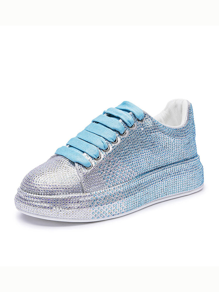 Gradient Rhinestone Sneakers