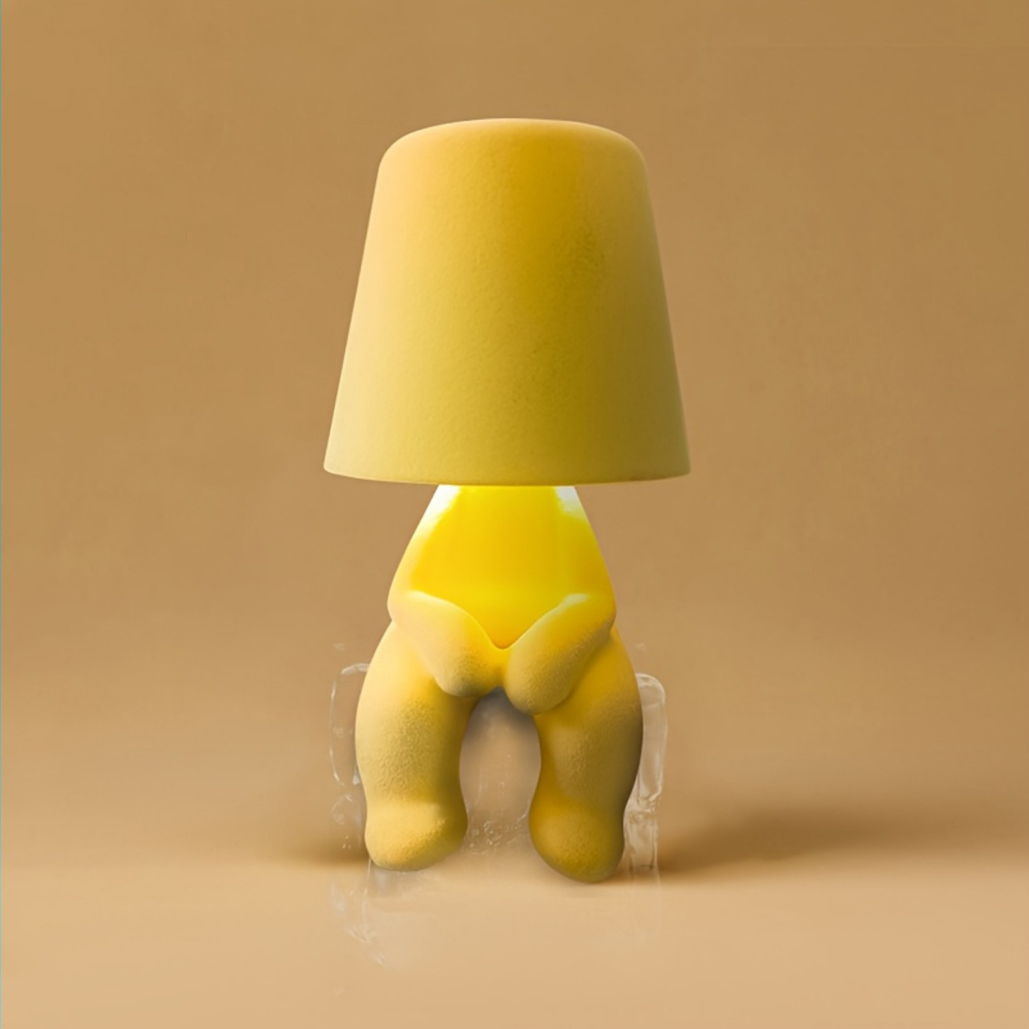 Mood Lighting Lamps, Thinker Figurine Table Lamp, Rechargeable Touch-Controlled LED Table Lamp