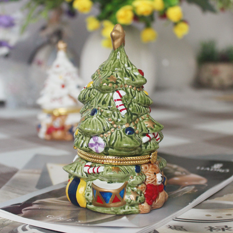 🎄Early Christmas Sale 49% OFF🎄Christmas Hand Painted Ceramic Jewelry Box