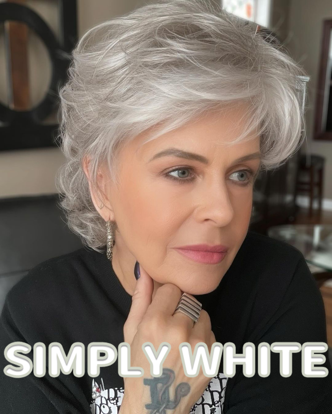 Short Fluffy Wig With Lightweight Layers