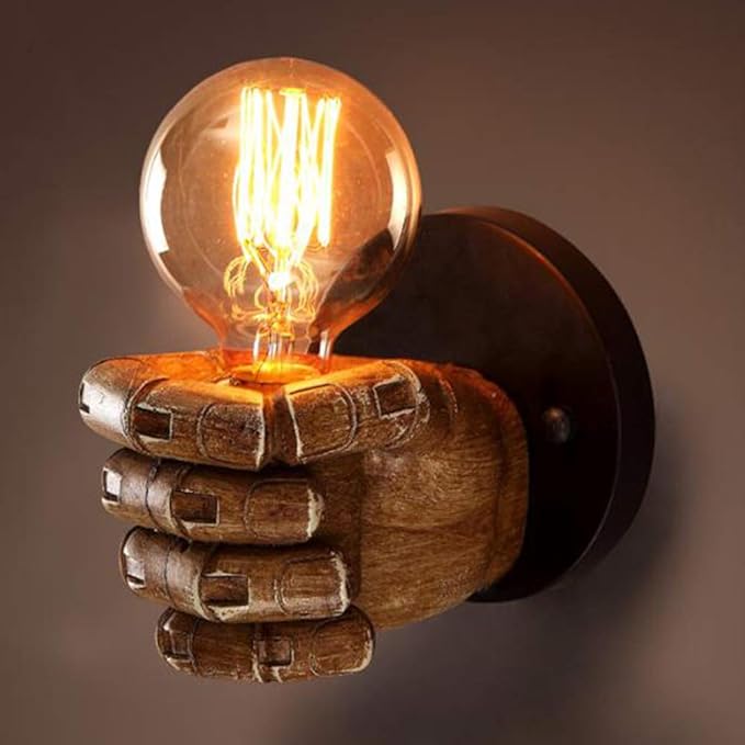 ✊💡Left - and right - fist - shaped resin wall lamps（🔥Last Day Promotion 49% OFF🔥Two free shipping）
