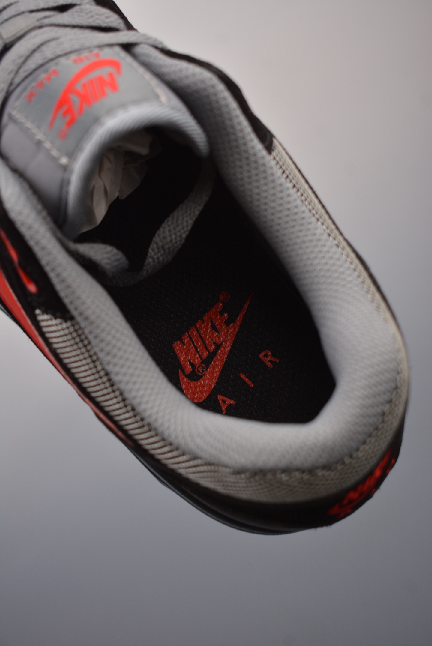 Nike Air Max 1 Essential Vamps '87 Running Shoes Black Grey Red Vampire
