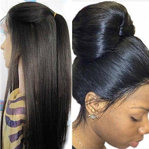 New Christmas special OFF Ponytail Bun Straight Wig Styles