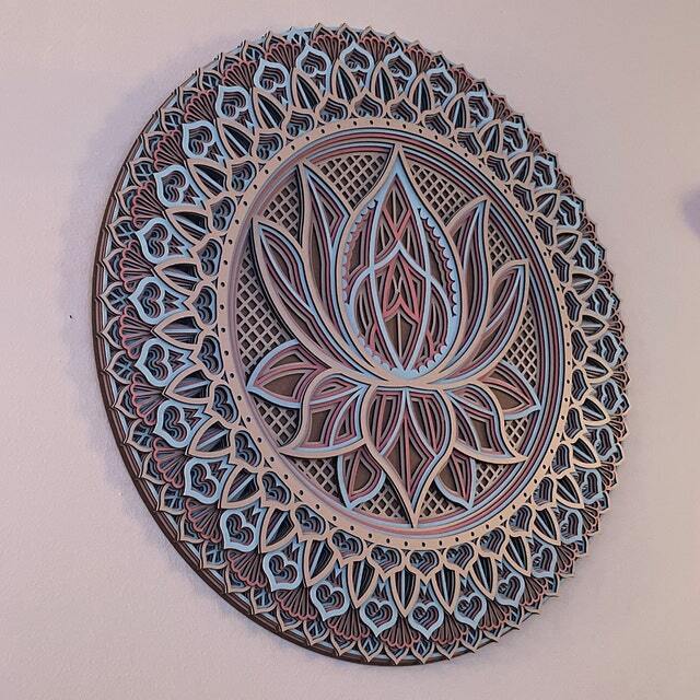 Lotus Flower Wooden Mandala-Art Wall【BUY 2 FREE SHIPPING】