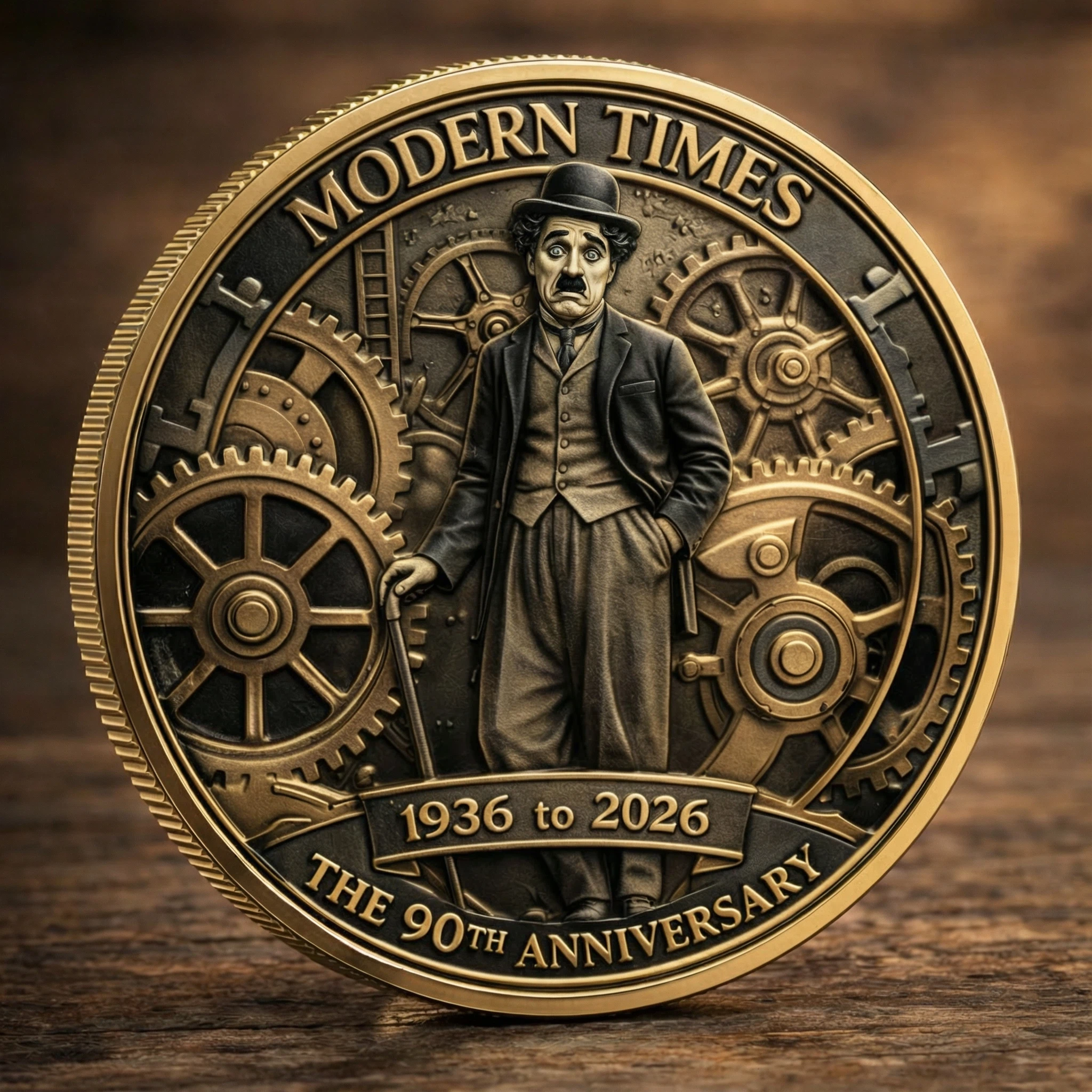 The 90th anniversary commemorative coin of Modern Times