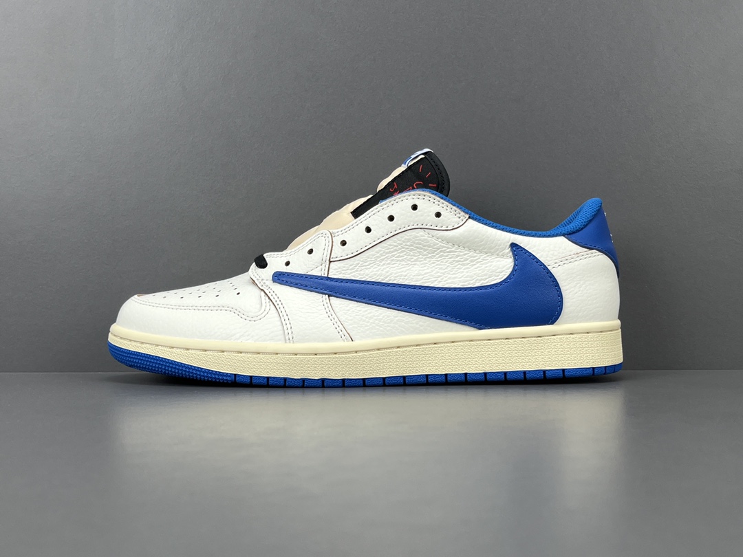 fragment design x Travis Scott x Air Jordan 1 Low OG SP AJ1 TS joint Fujiwara Hiroshi lightning hook 2.0 DM7866-104