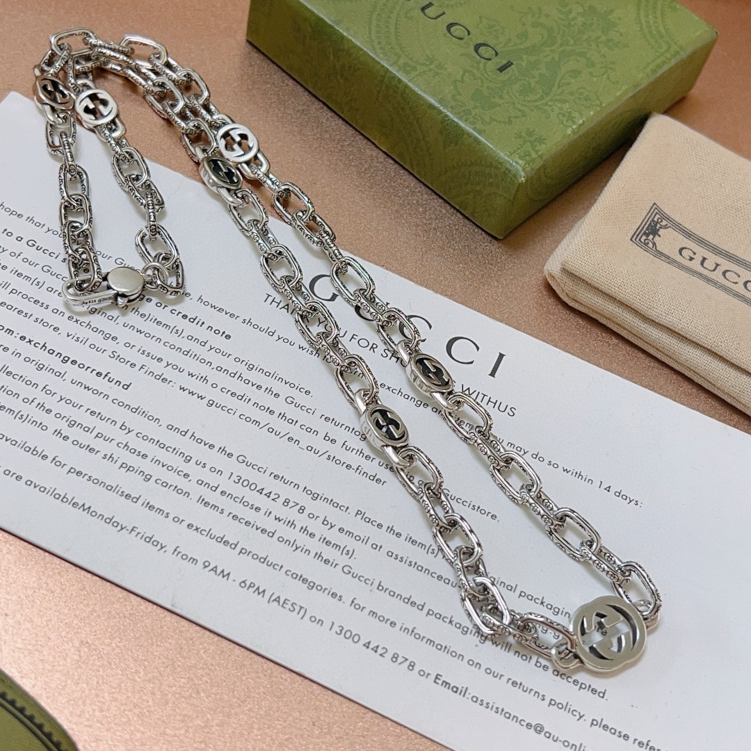 Gucci Anger Forest GG chain necklace