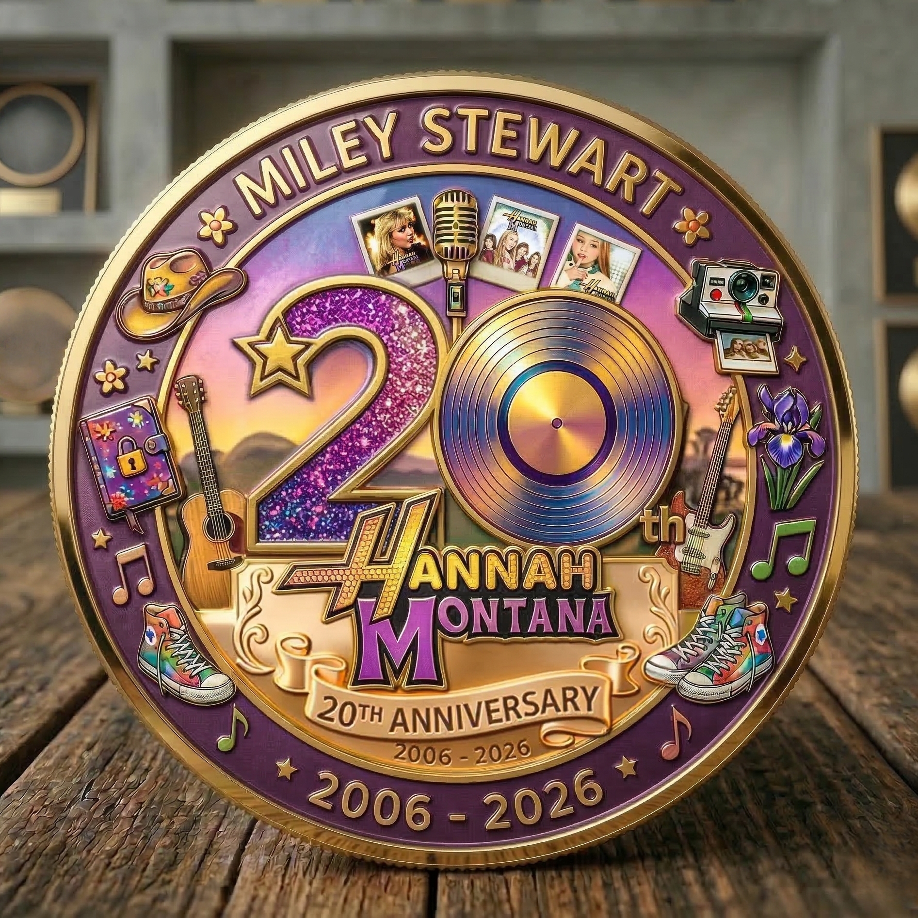 Hannah Montana 20th Anniversary Commemorative Coin(2006 – 2026)