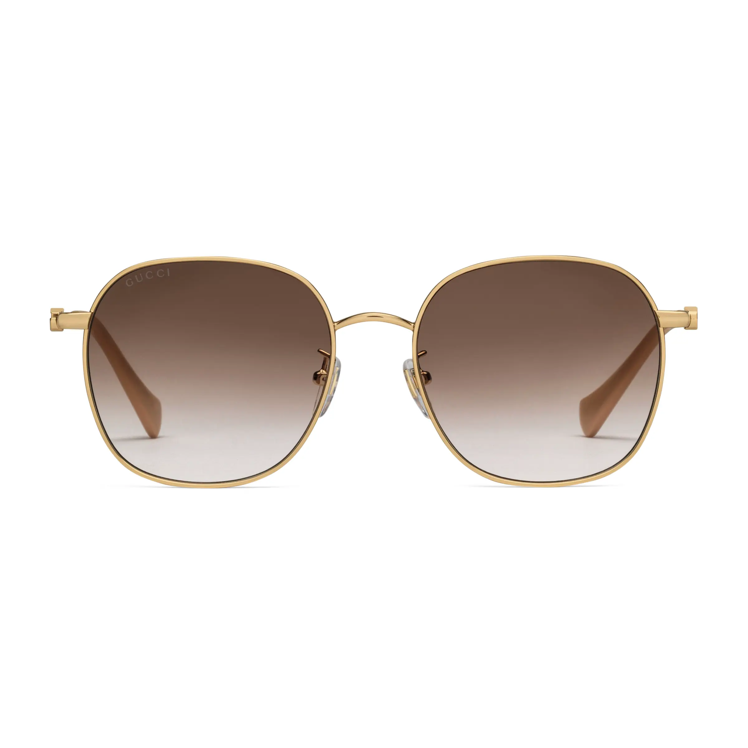 Gucci low bridge fitted round frame sunglasses