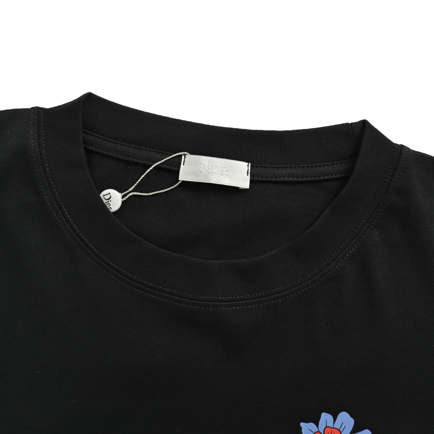 Dior 25ss floral print short-sleeve