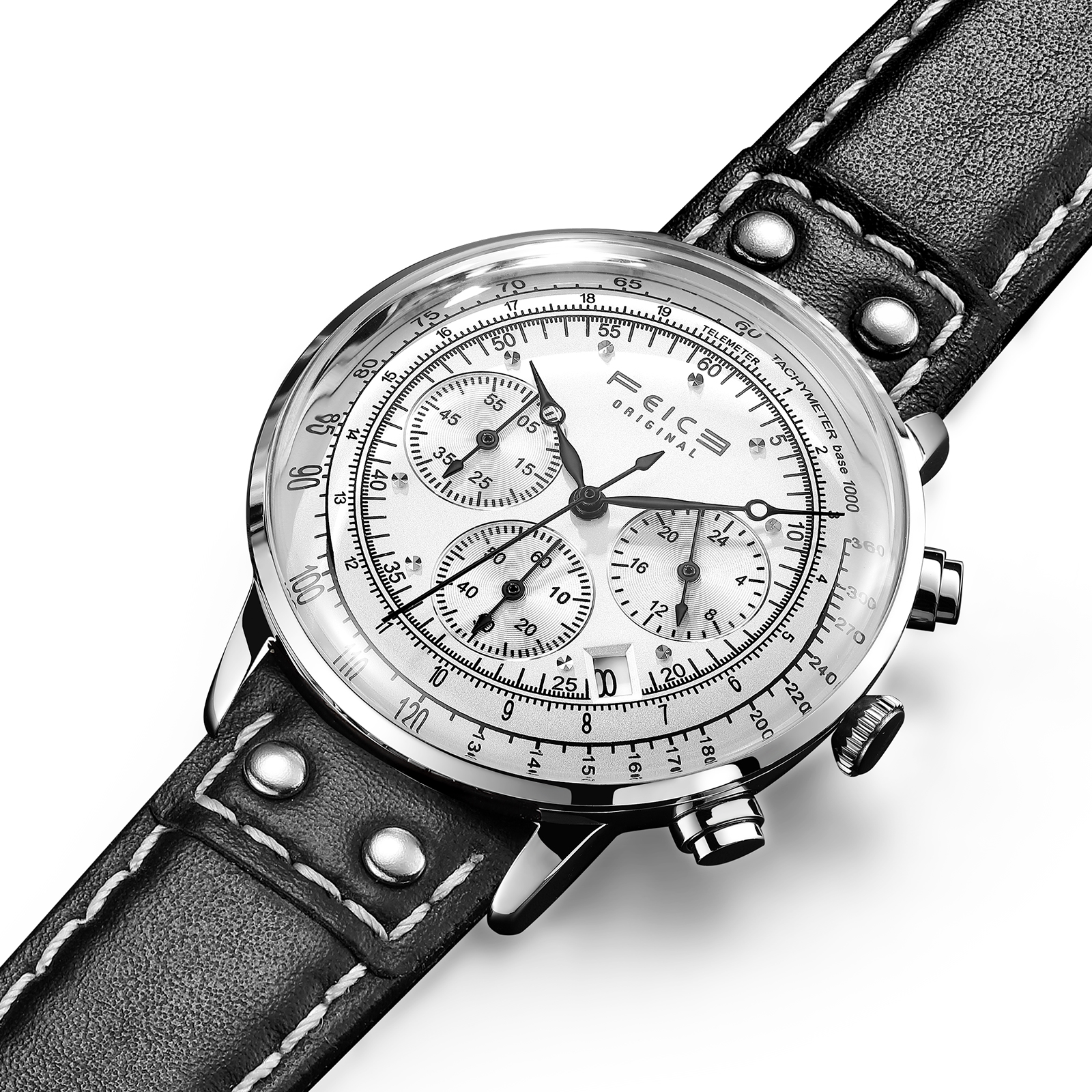 FEICE FS303 Men's Wrist Watch with Japanese Quartz Movement Date Multi